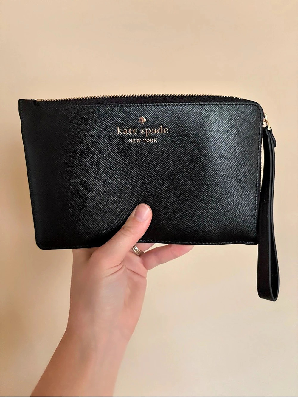 Kate Spade Black Wristlet NWT